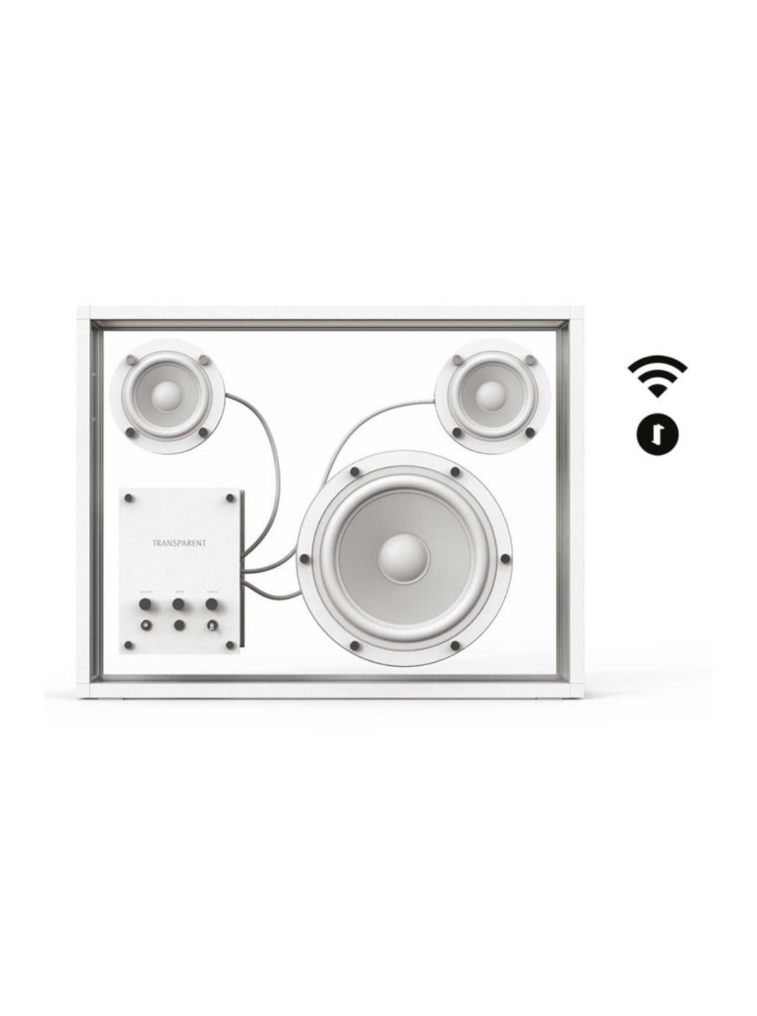 Transparent Speaker White + Wi‑Fi Module – Audio Multiroom Trasparente