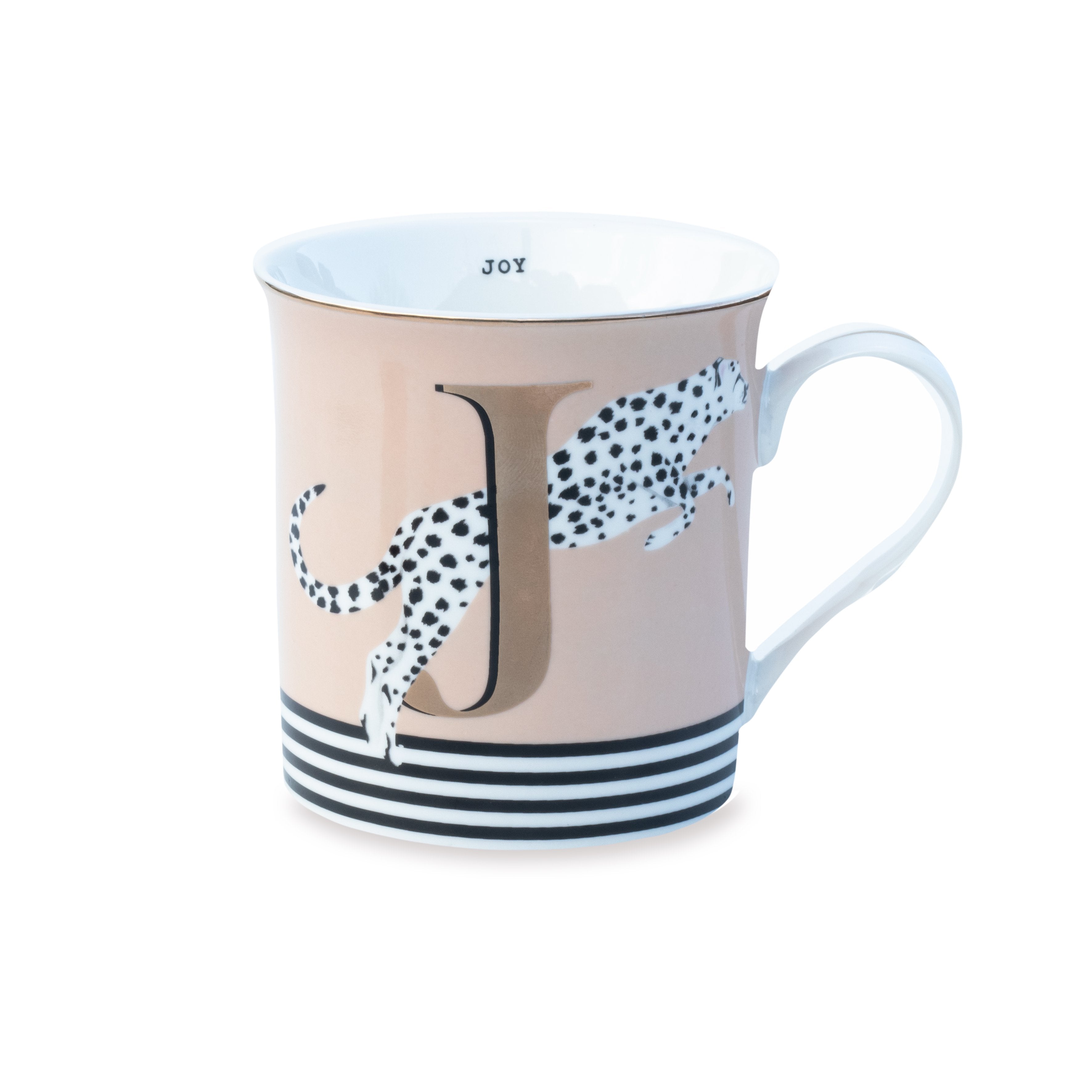 Tazza Lettera Personalizzabile – Design Gold Edition | Yvonne Ellen