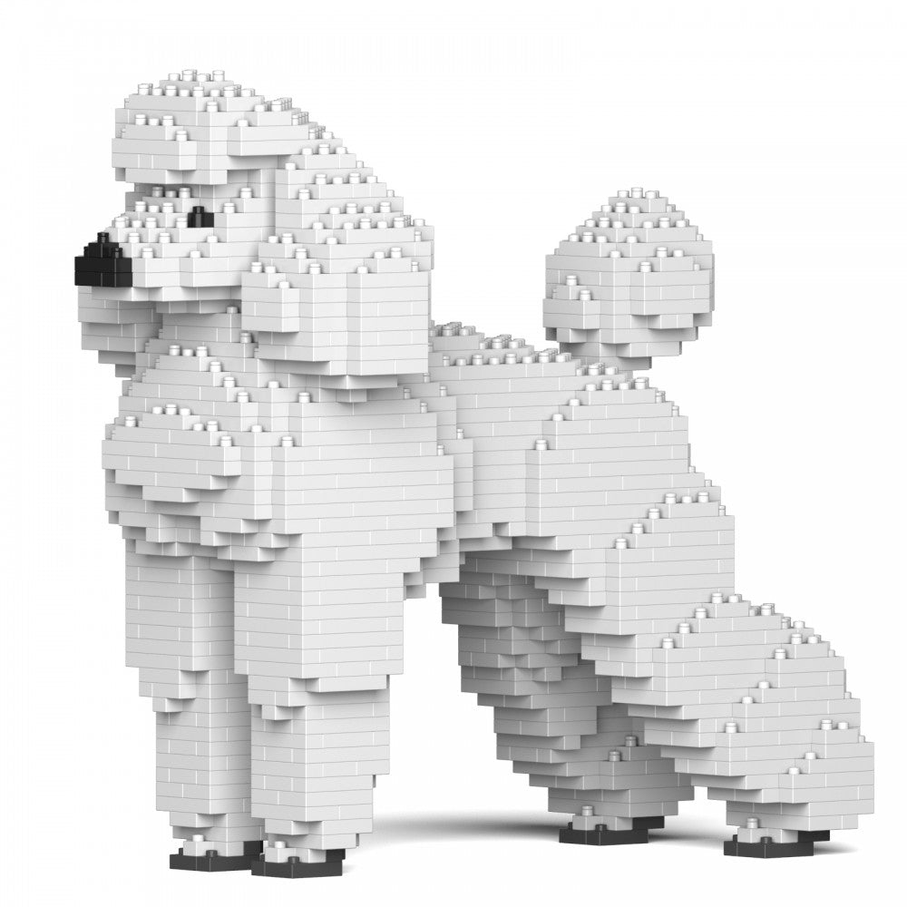 Jekca scultura in mattoncini Standard Poodle 01S-S01 (Barboncino standard)