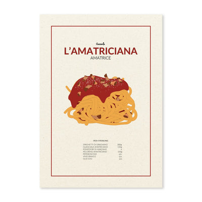 Poster dell'Amatriciana | Guzzerie
