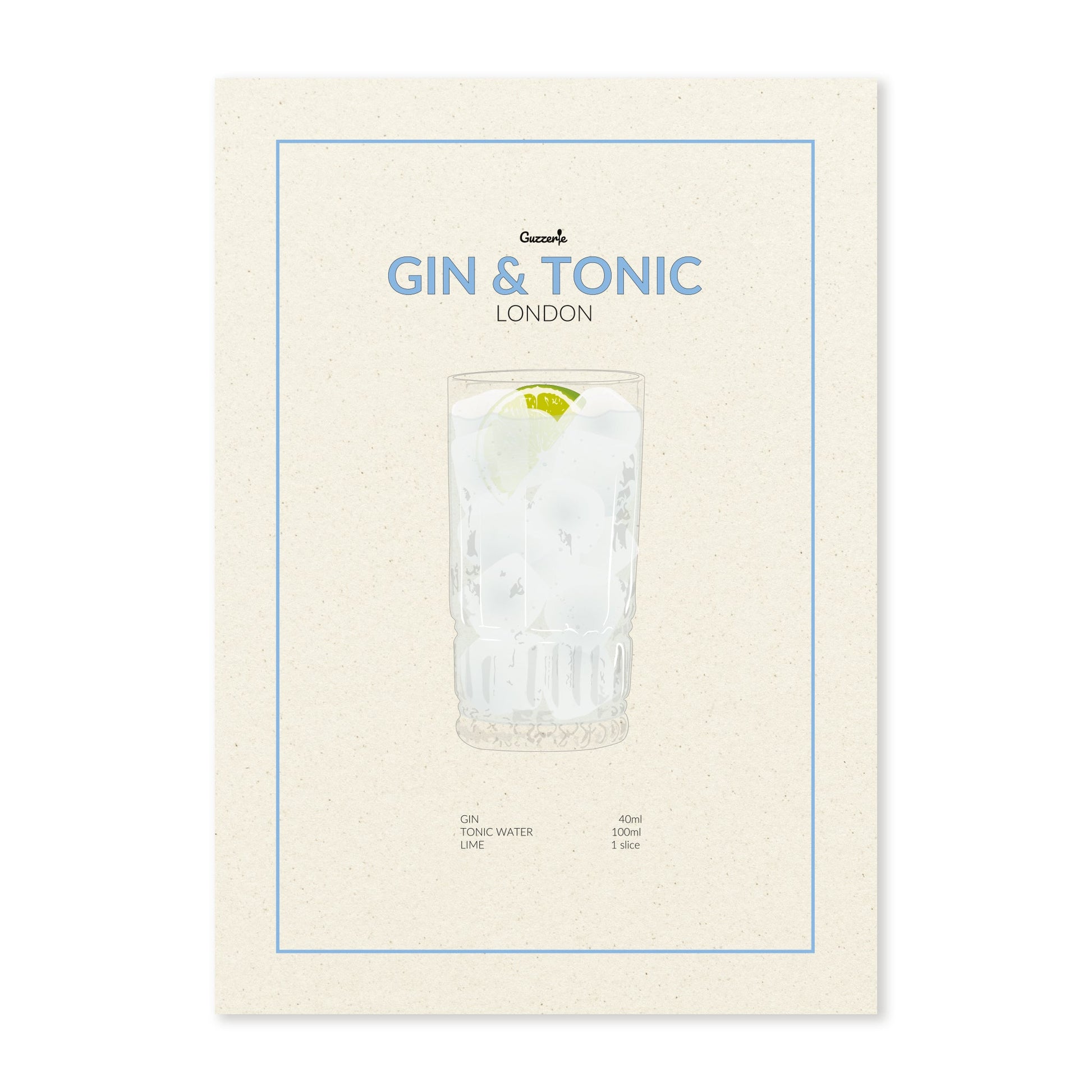 Poster Gin & Tonic | Guzzerie